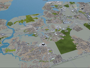 chesapeake city virginia usa 60km Modello 3D