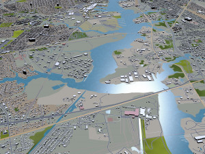 chesapeake city virginia usa 60km Modello 3D
