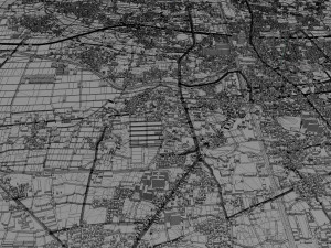 chikugo city fukuoka japan 20km Model 3D
