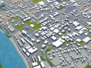 clarksville city tennessee usa 35km 3D Model