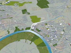 clarksville city tennessee usa 35km 3D Model
