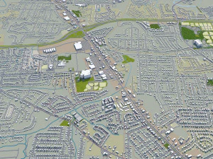 clarksville city tennessee usa 35km 3D Model