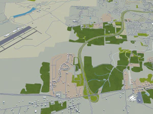 clarksville city tennessee usa 35km 3D Model