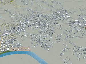 clarksville city tennessee usa 35km 3Dモデル