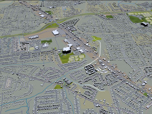 clarksville city tennessee usa 35km 3Dモデル