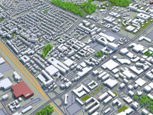 college station city texas usa 30km 3D Model