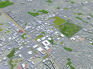 college station city texas usa 30km 3D Model