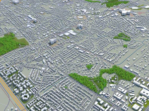 college station city texas usa 30km 3D Model