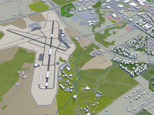 college station city texas usa 30km Modelo 3D