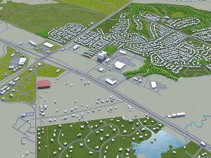 college station city texas usa 30km Modelo 3D