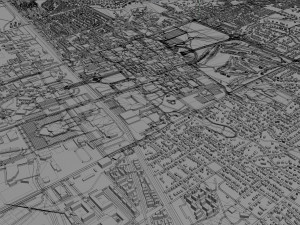 college station city texas usa 30km Modelo 3D