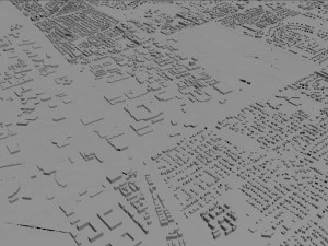 college station city texas usa 30km 3D Model