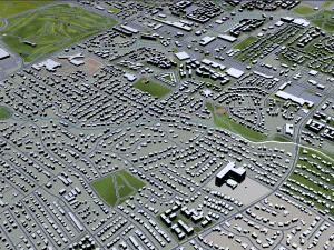 college station city texas usa 30km 3D Model