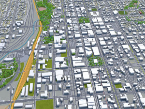 colorado springs co city usa 60km 3D-Modell