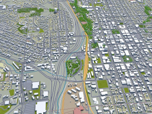 colorado springs co city usa 60km 3D-Modell