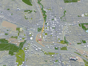 colorado springs co city usa 60km 3D-Modell