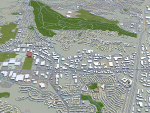 colorado springs co city usa 60km 3D-Modell