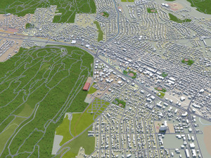 colorado springs co city usa 60km 3D-Modell