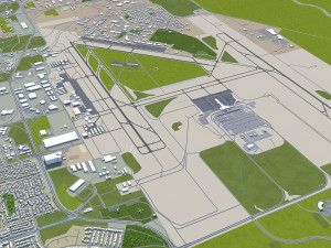 colorado springs co city usa 60km 3D-Modell