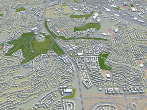 colorado springs co city usa 60km 3D-Modell