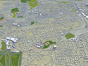 colorado springs co city usa 60km 3D-Modell