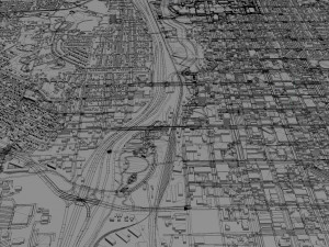 colorado springs co city usa 60km 3D-Modell