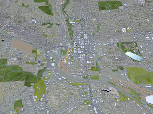 colorado springs co city usa 60km 3D-Modell