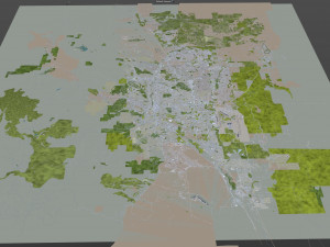 colorado springs co city usa 60km 3D-Modell