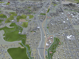 colorado springs co city usa 60km 3D-Modell
