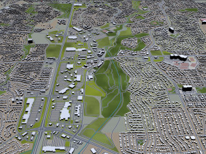 colorado springs co city usa 60km 3D-Modell