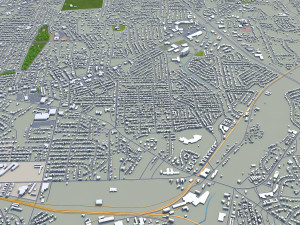 columbus city georgia usa 50km 3D Model