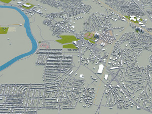 columbus city georgia usa 50km 3D Model
