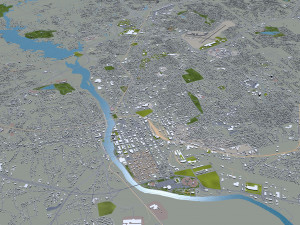 columbus city georgia usa 50km 3D Model