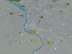 columbus city georgia usa 50km 3D Model