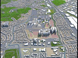concord city california usa 20km 3Dモデル