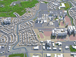 concord city california usa 20km 3Dモデル