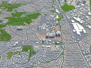 concord city california usa 20km 3Dモデル