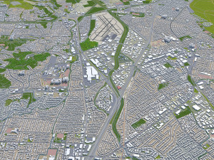concord city california usa 20km 3Dモデル