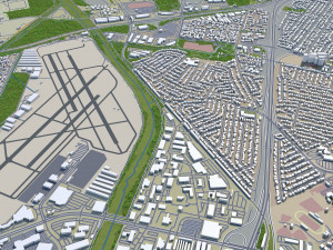 concord city california usa 20km 3Dモデル