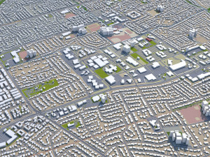 concord city california usa 20km 3Dモデル