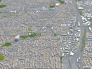 concord city california usa 20km 3Dモデル