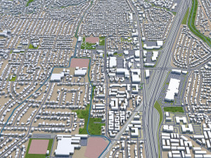 concord city california usa 20km 3Dモデル