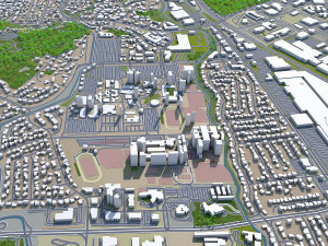 concord city california usa 20km 3Dモデル