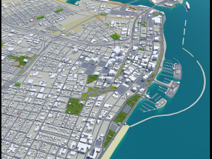 corpus christi city texas usa 80km Modelo 3D