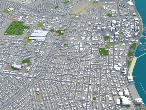 corpus christi city texas usa 80km 3D Model