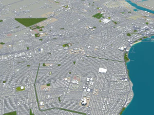 corpus christi city texas usa 80km 3D Model
