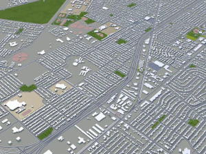 corpus christi city texas usa 80km 3D Model