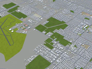 corpus christi city texas usa 80km 3D Model