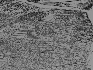 corpus christi city texas usa 80km 3D Model
