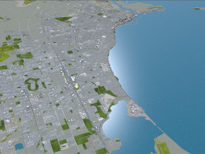 corpus christi city texas usa 80km Modelo 3D